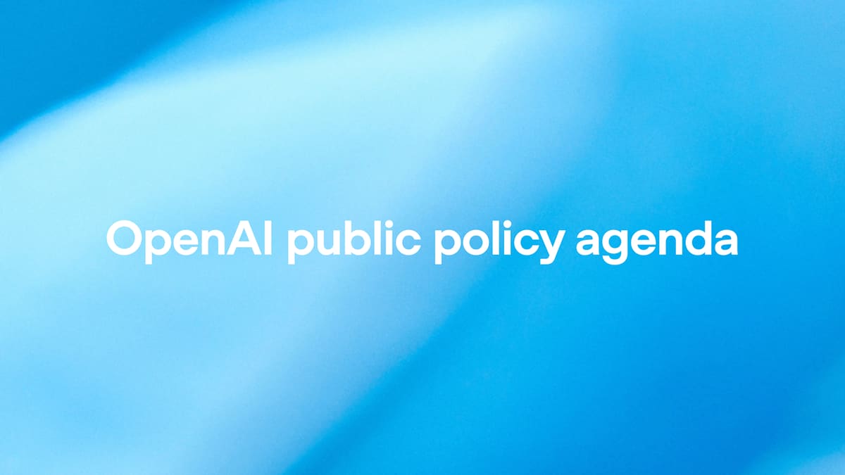 OpenAI public policy agenda