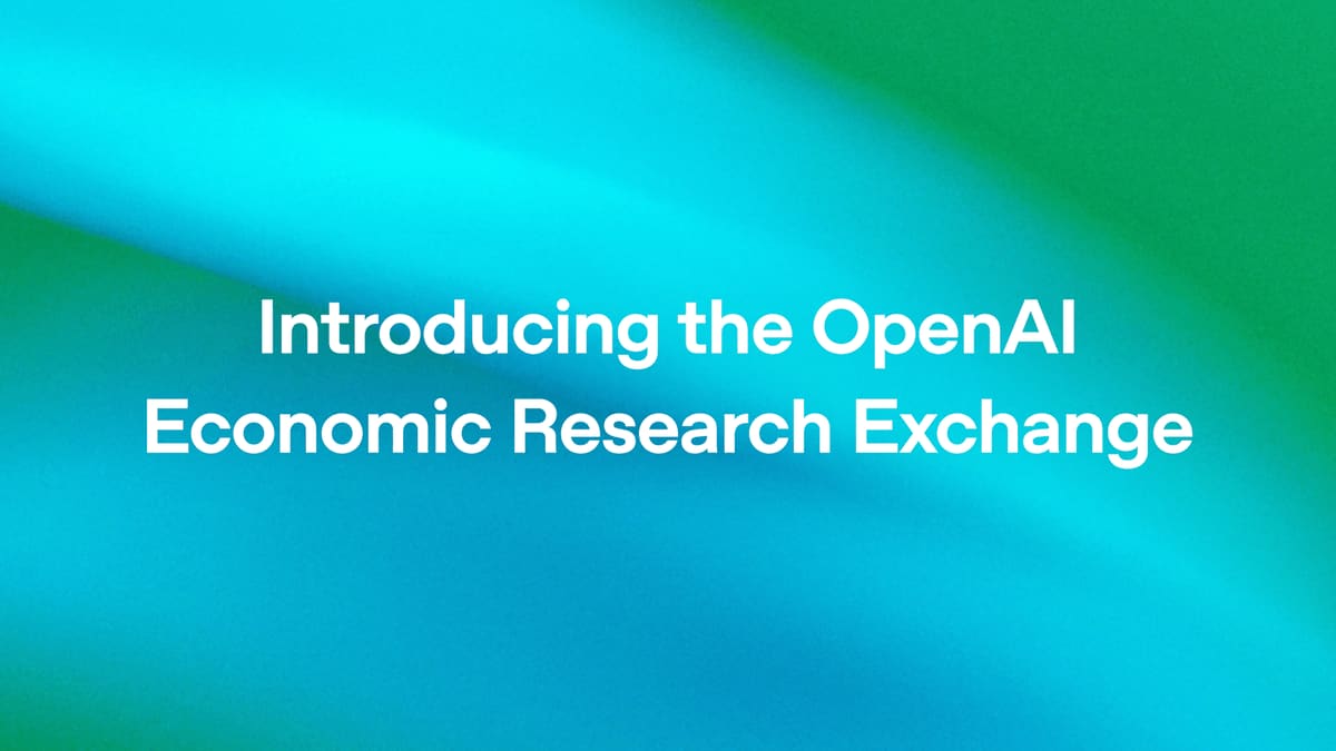 Introducing the OpenAI Economic Research Exchange